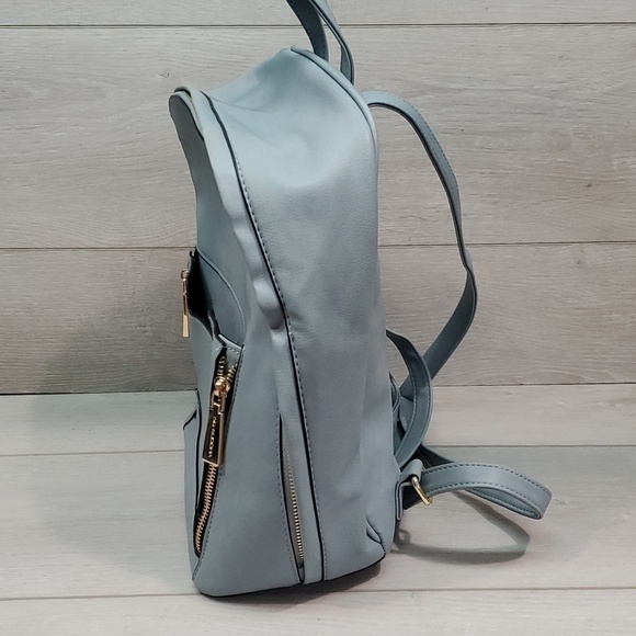 Big Buddha Womens Light Blue Metallic Pouch Backpack main image 8